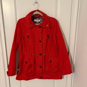 Women's Red Rain Jacket